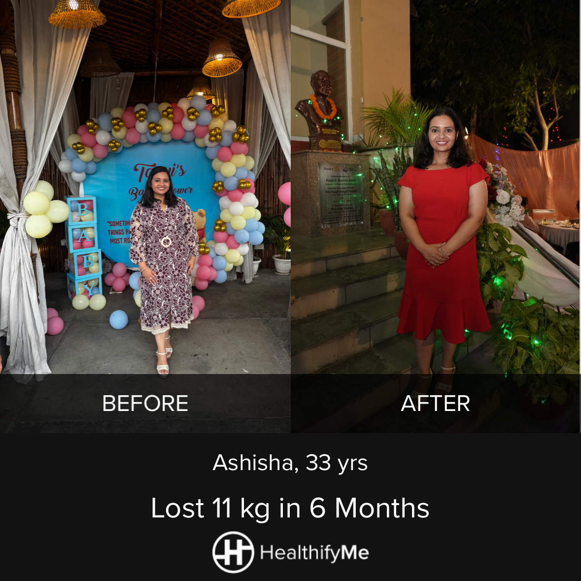 −11 kg in 6 months
