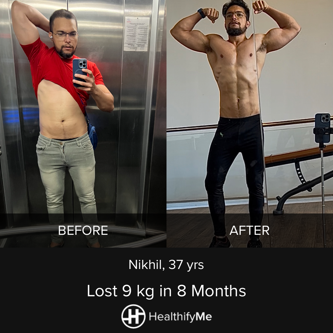 −9 kg in 8 months