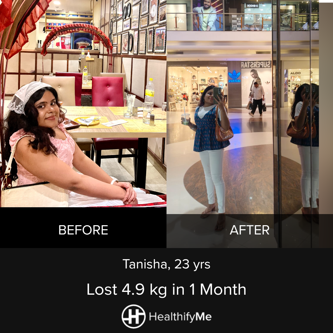 −4.9 kg in 1 month