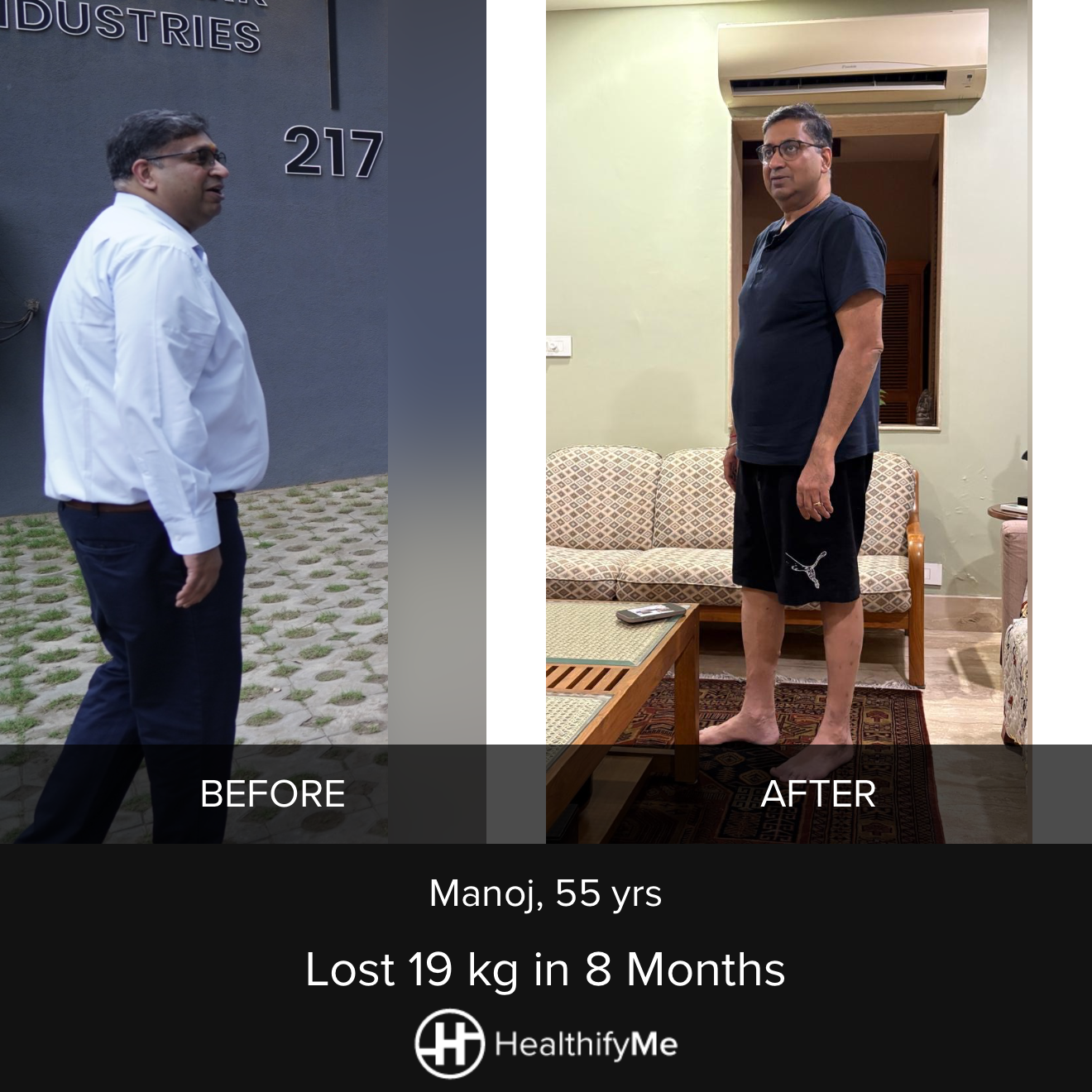 −19 kg in 8 months