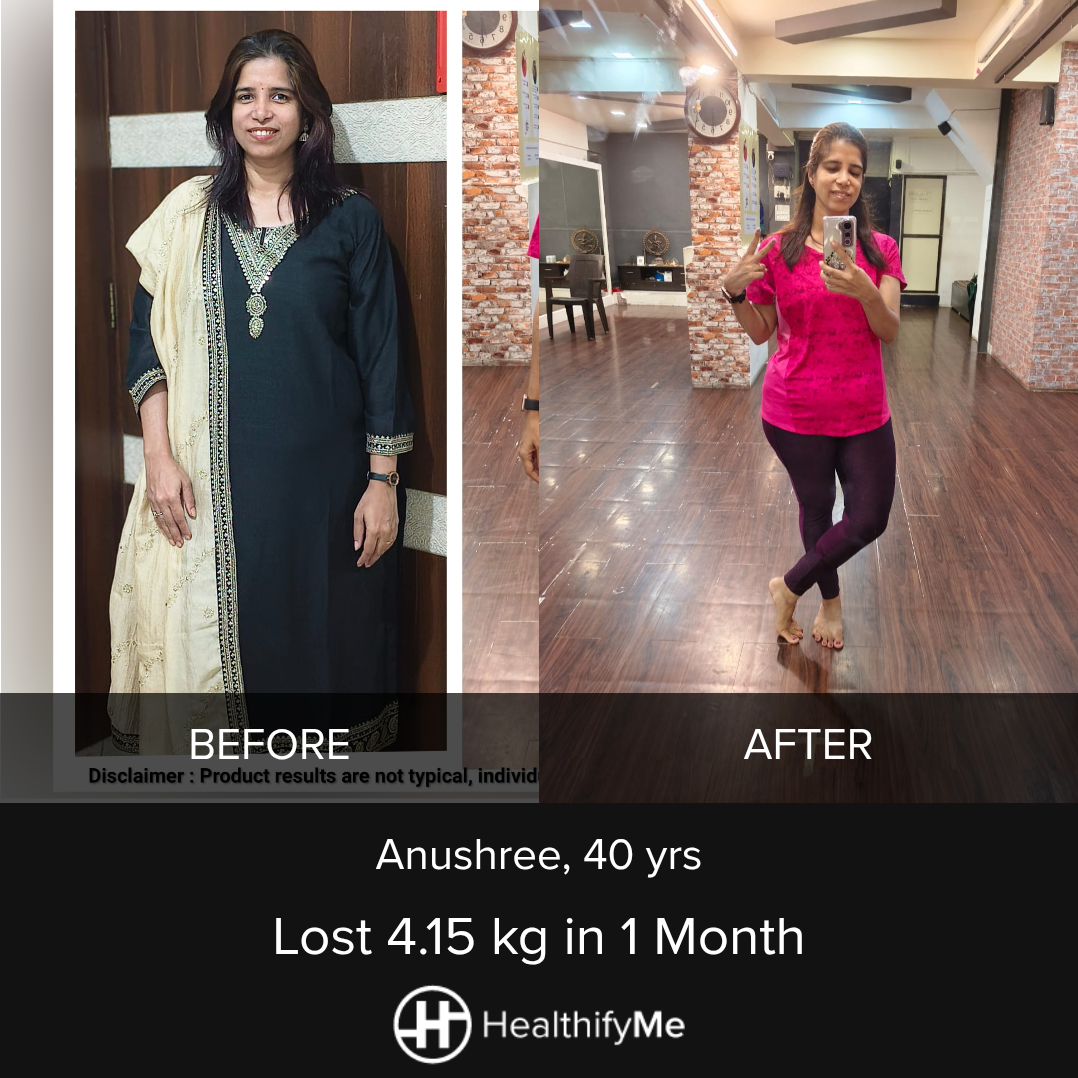 −4.2 kg in 1 month