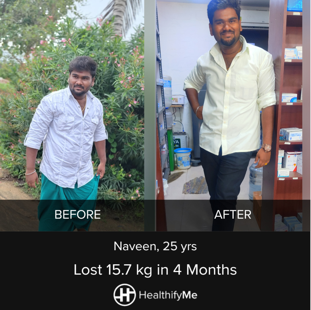 −15.7 kg in 4 months