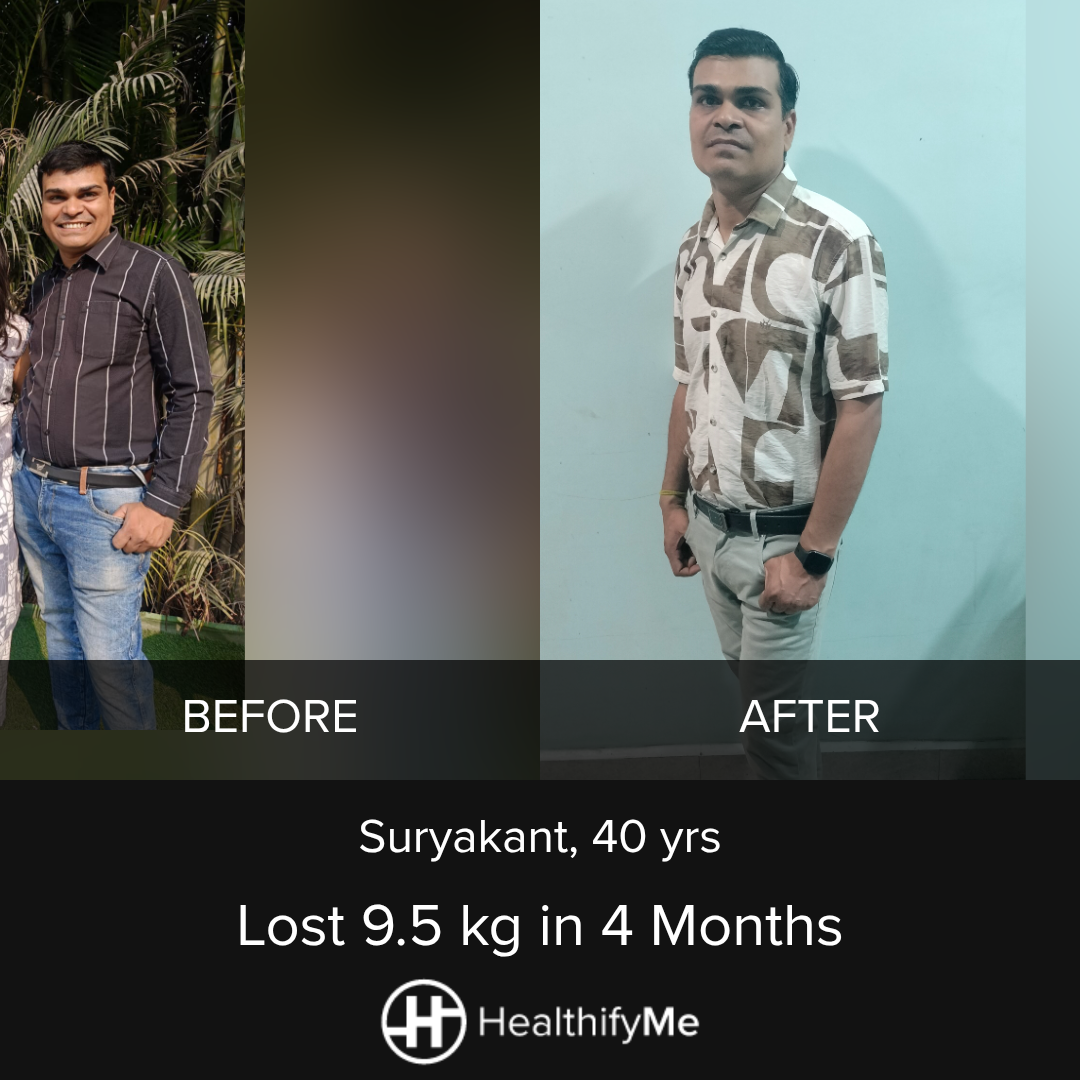 −9.5 kg in 4 months