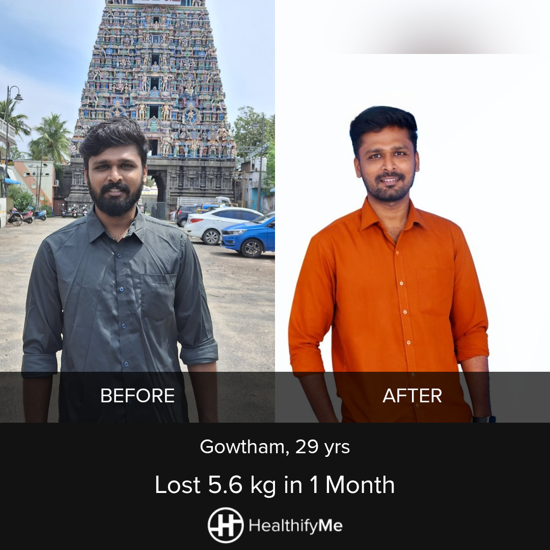 −5.6 kg in 1 month