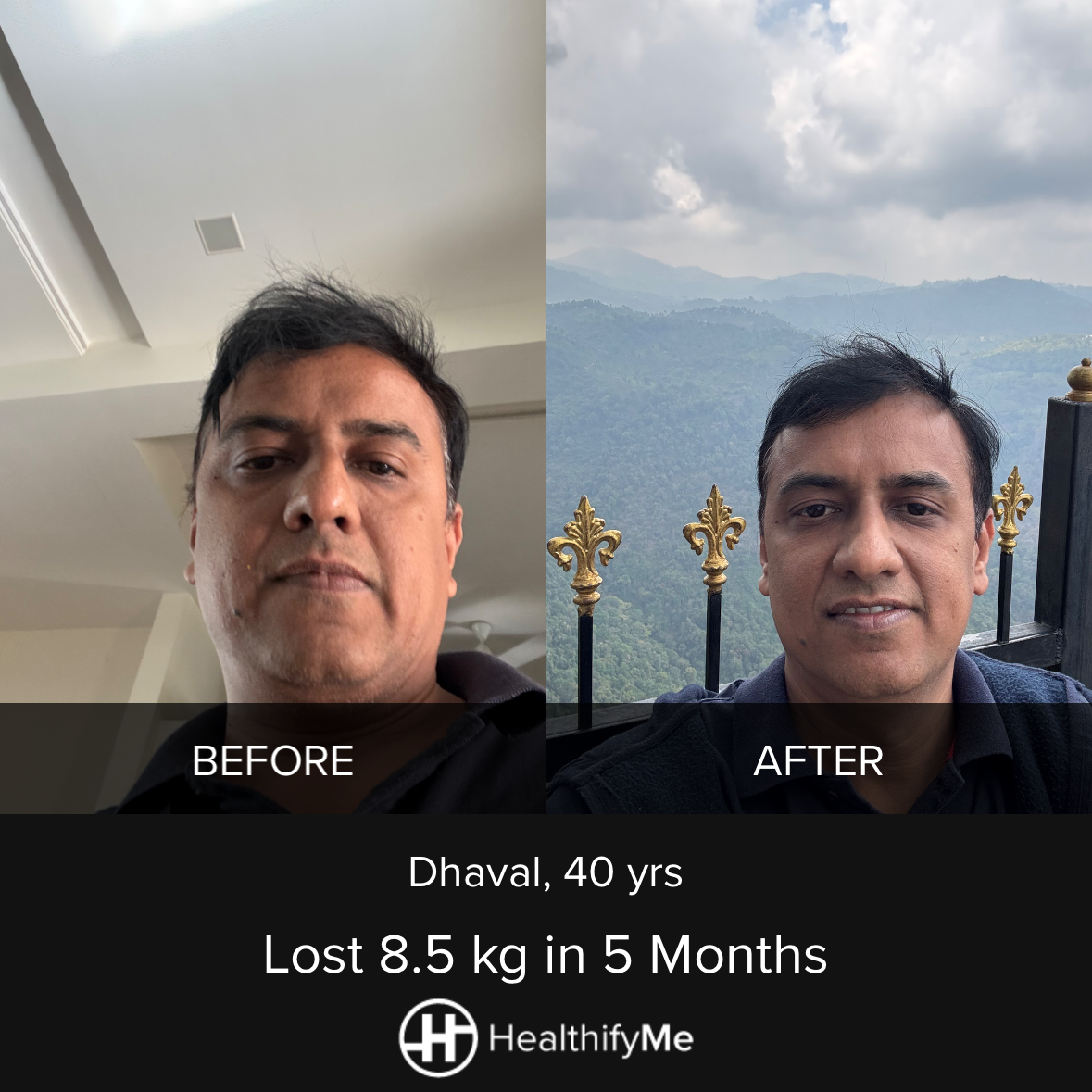 −8.5 kg in 5 months