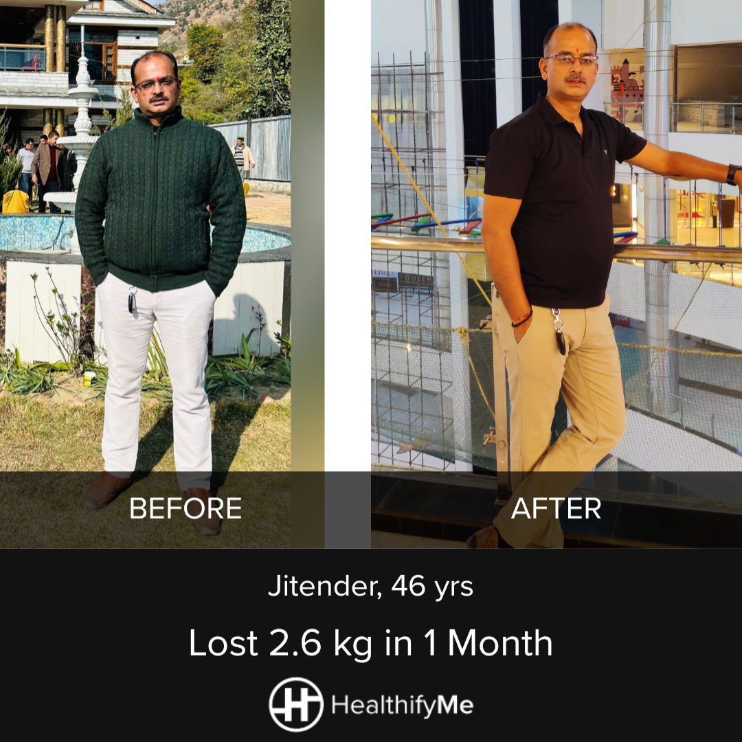 −2.6 kg in 1 month