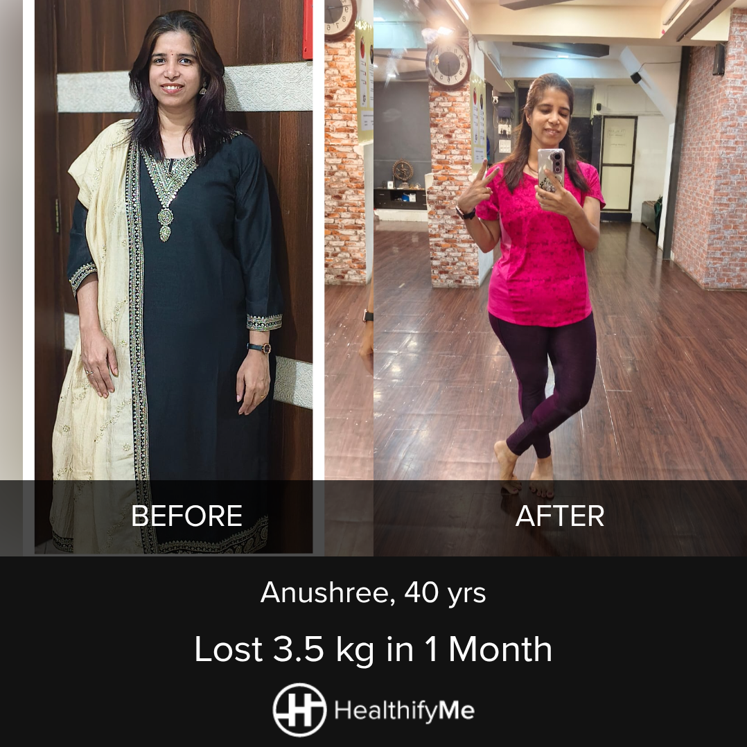 −3.5 kg in 1 month