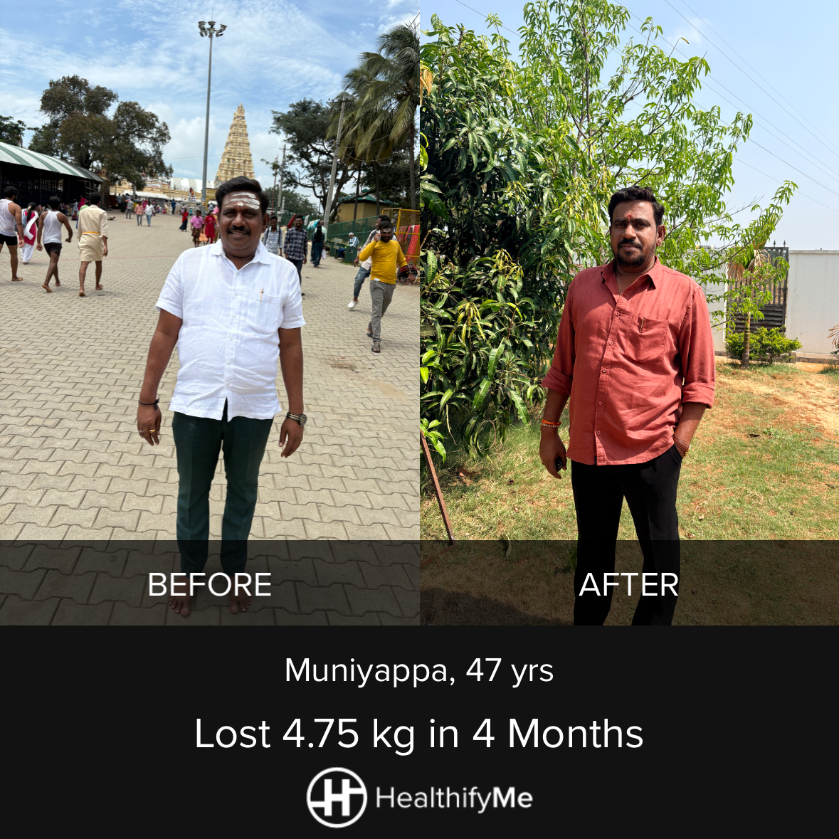 −4.8 kg in 4 months