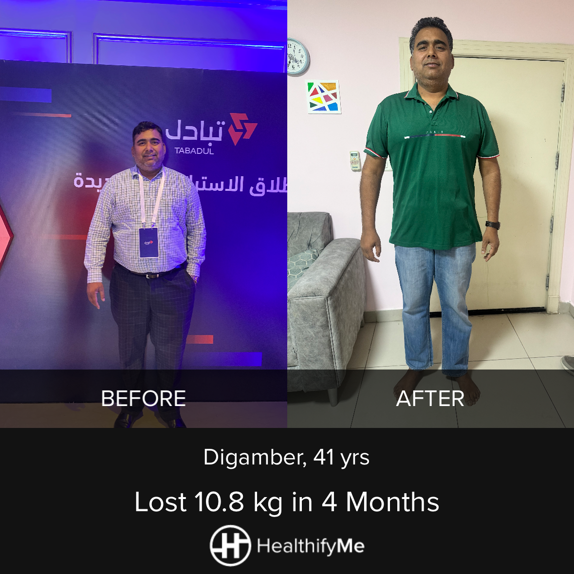 −10.8 kg in 4 months