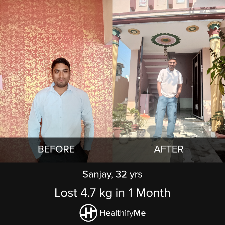 −4.7 kg in 1 month