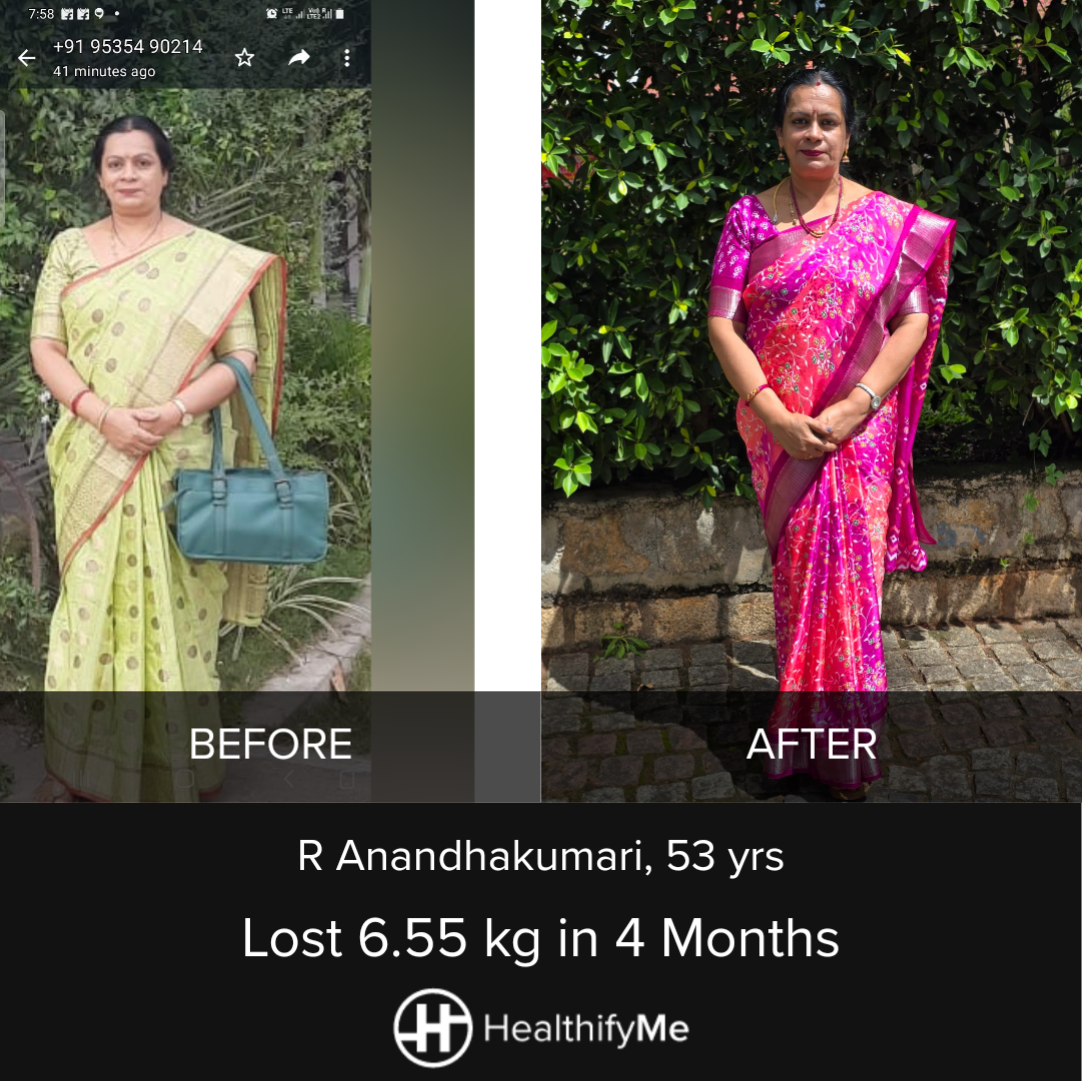 −6.5 kg in 4 months