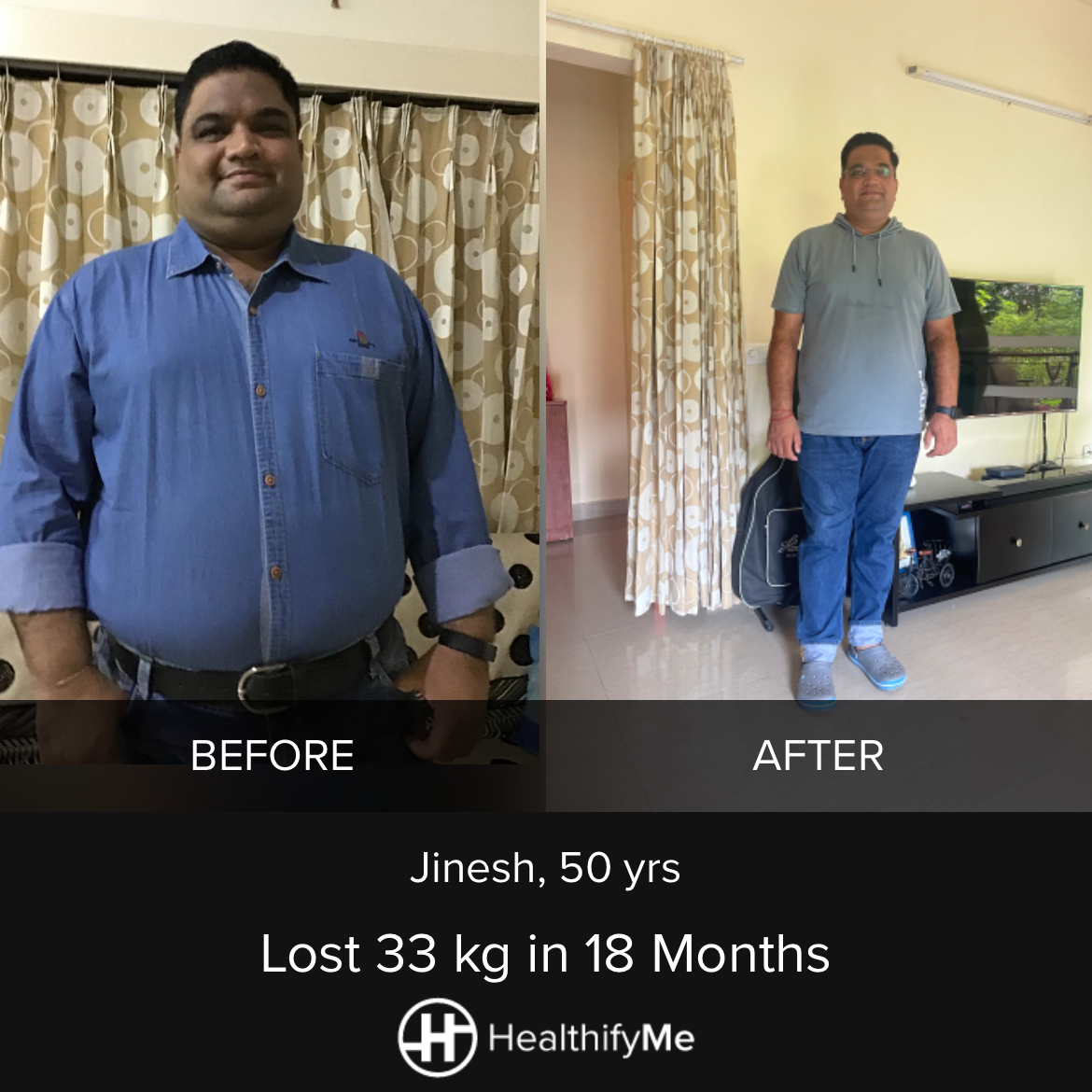 −33 kg in 2 years