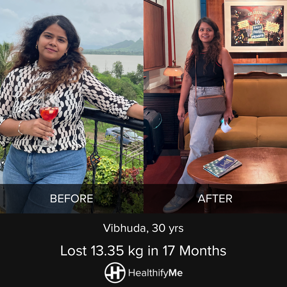 −13.3 kg in 1 year