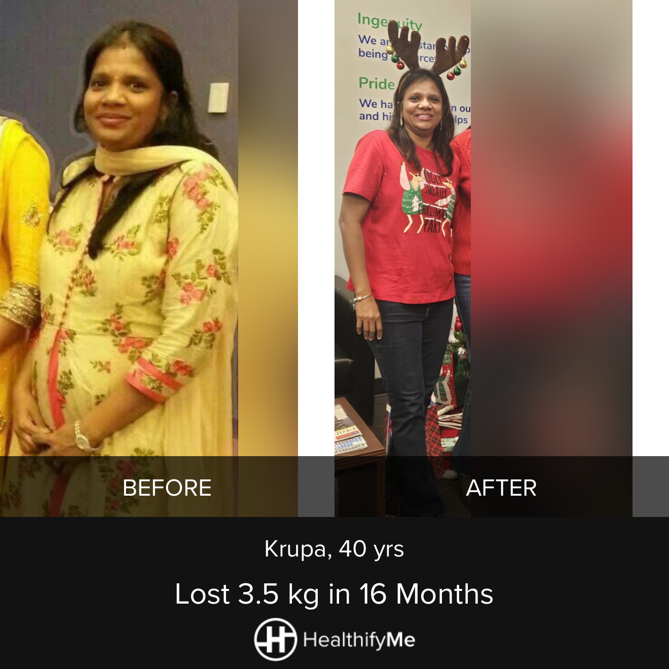 −3.5 kg in 1 year