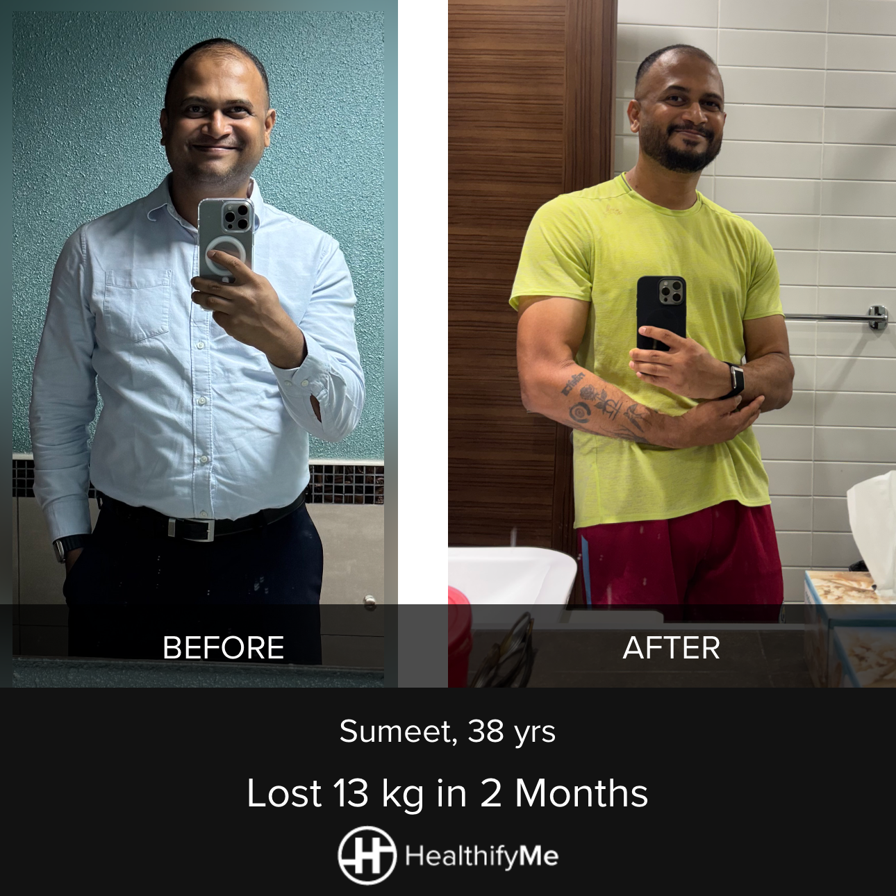−13 kg in 2 months