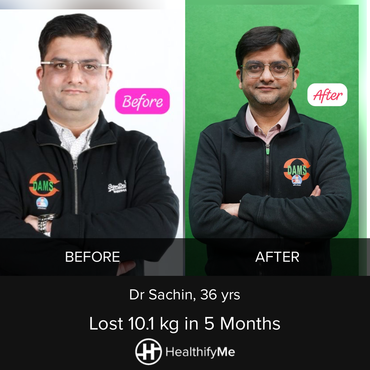 −10.1 kg in 5 months