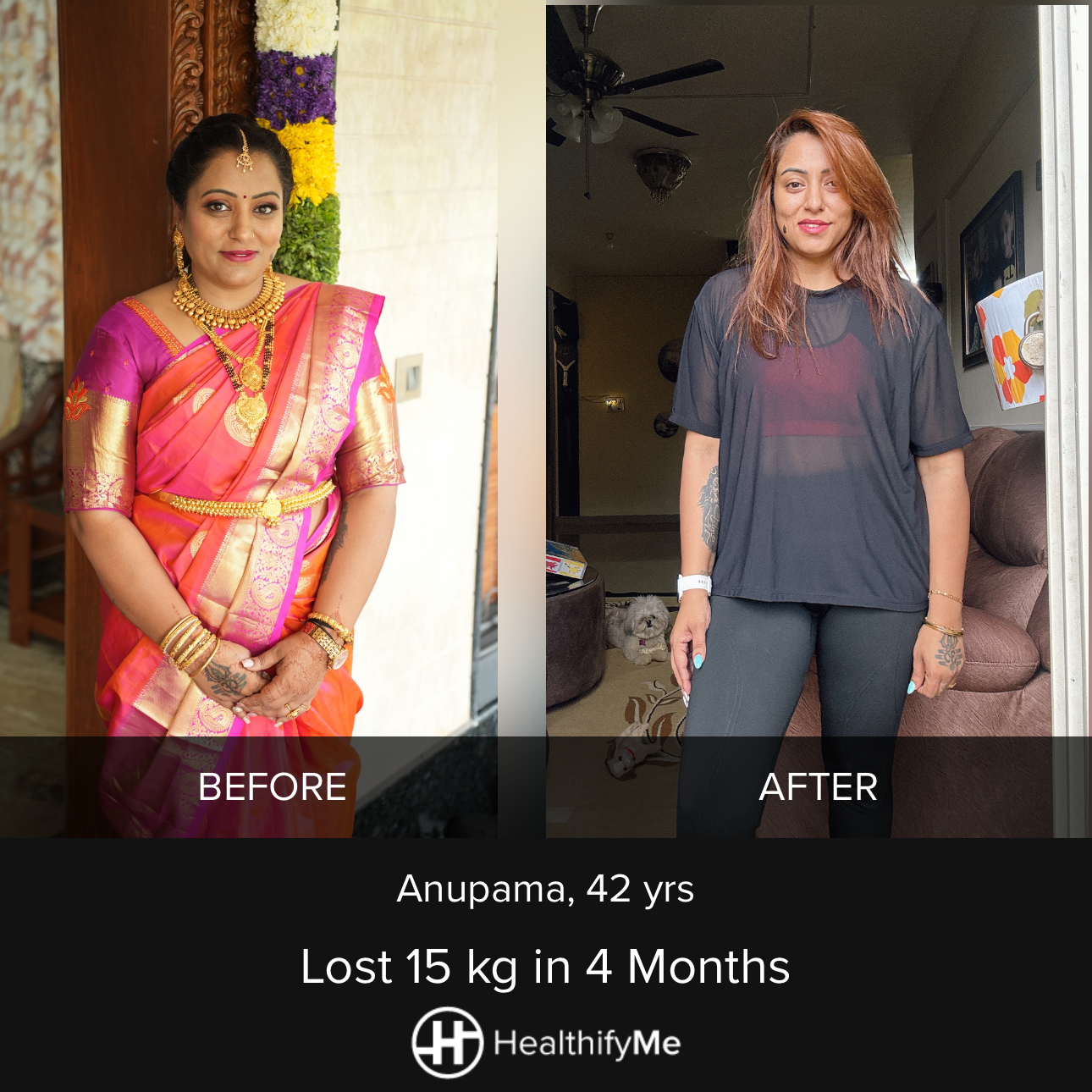 −15 kg in 4 months
