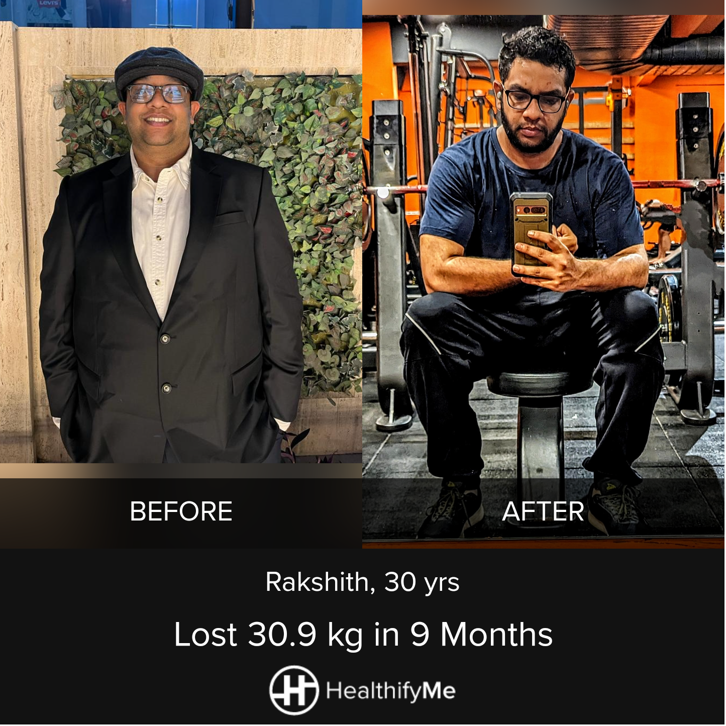 −30.9 kg in 9 months