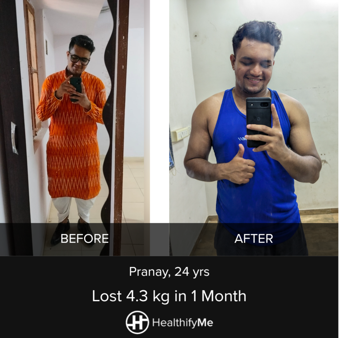 −4.3 kg in 1 month
