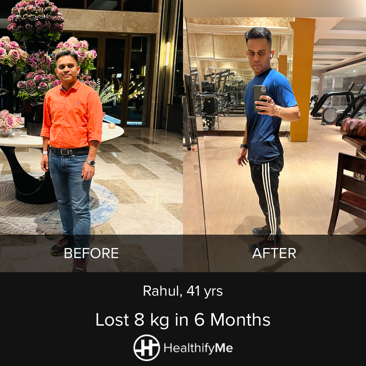 −8 kg in 6 months