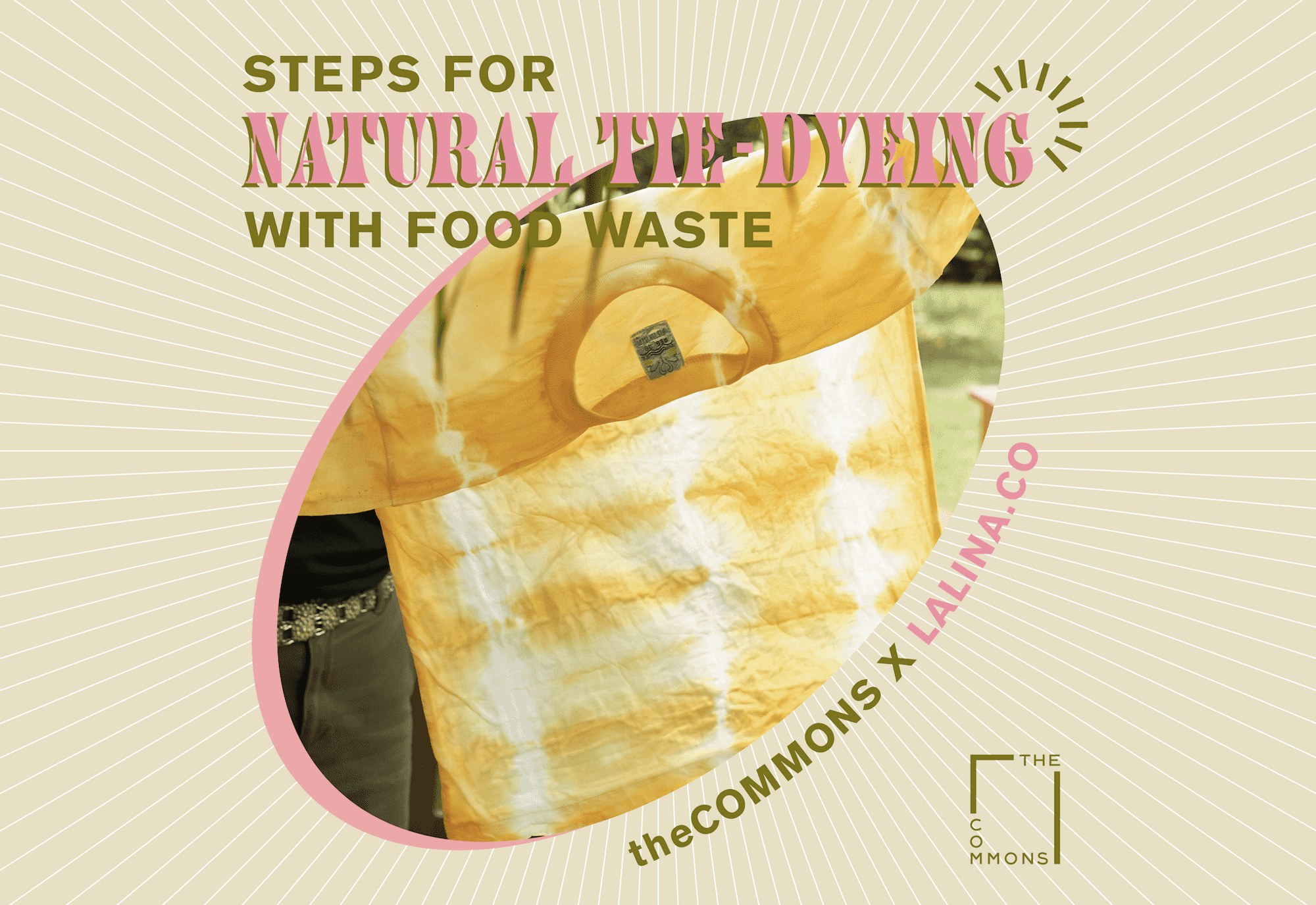 Sustainable Living Steps for Natural Tie Dyeing with Food Waste by
