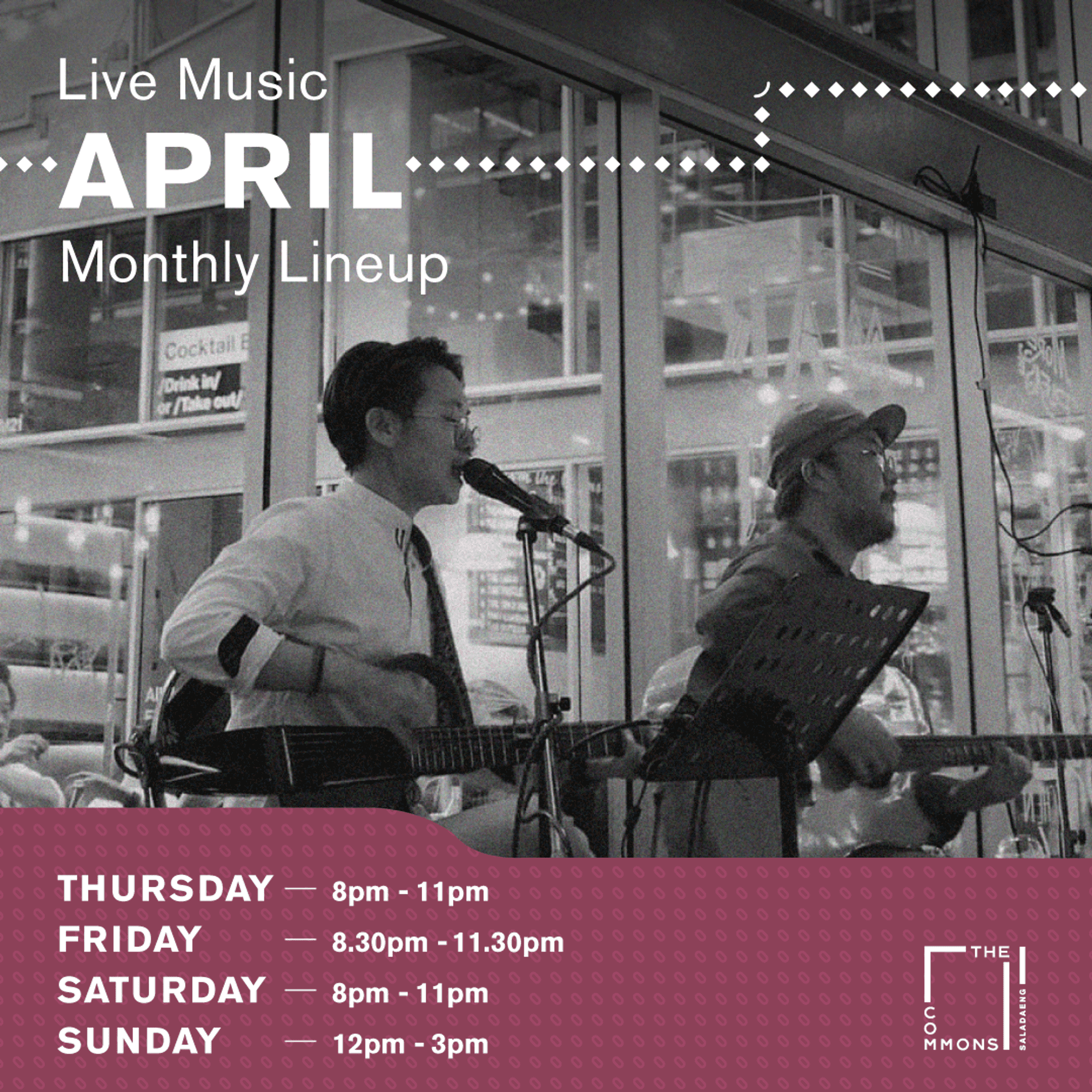 APRIL 2023 LIVE MUSIC | theCOMMONS