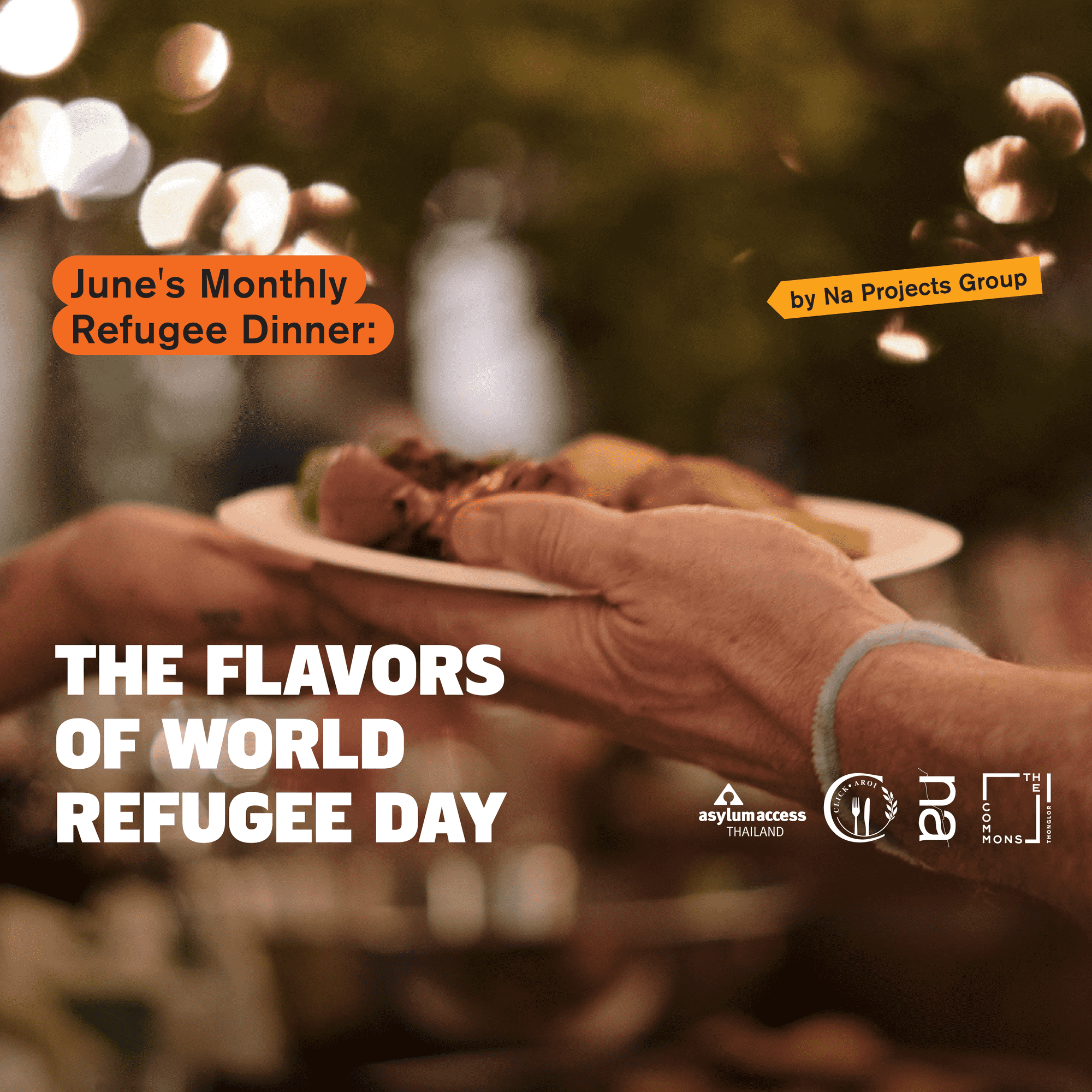 June's Monthly Refugee Dinner : The Flavors of World Refugee Day