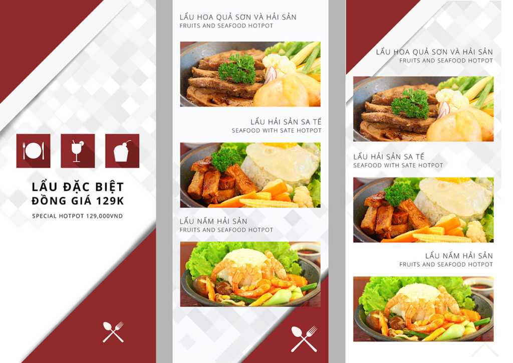 Mẫu menu nhà hàng lẩu đặc biệt