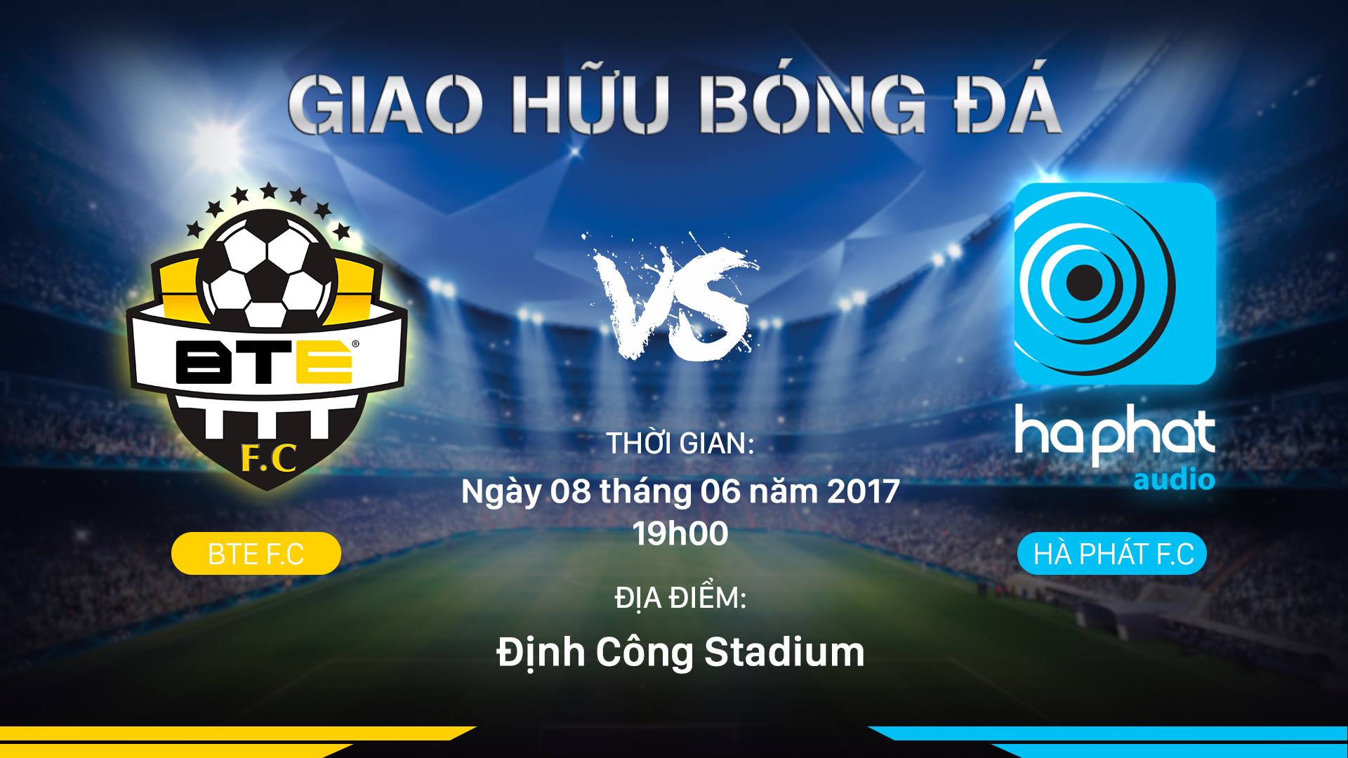 Banner bóng đá rất cần thiết trước mỗi giải đấu, trận đấu