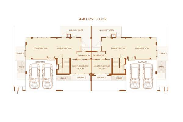 The Sonne Srinakarin Bangna Unit Plan Ground Floor