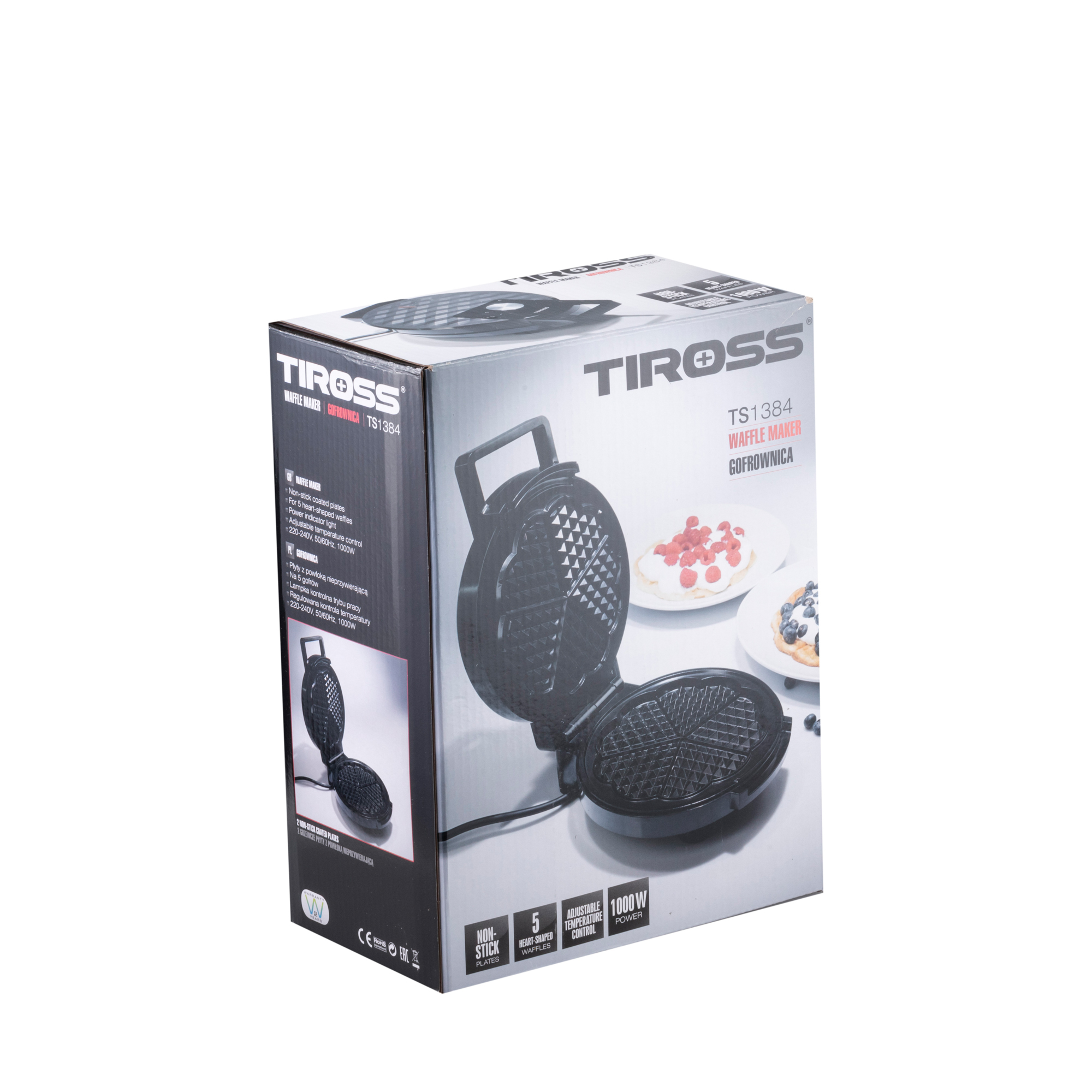 MÁY LÀM BÁNH WAFFLE TIROSS TS513 CHỨC NĂNG 3 TRONG 1 NƯỚNG ĐA DẠNG TIỆN LỢI MỖI NGÀY