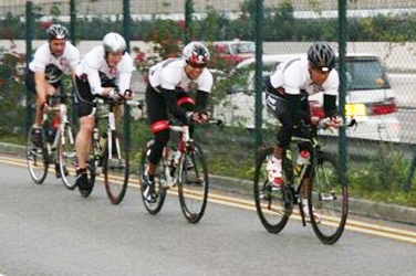 Lantau Buffaloes cycling in Discovery Bay, HK
