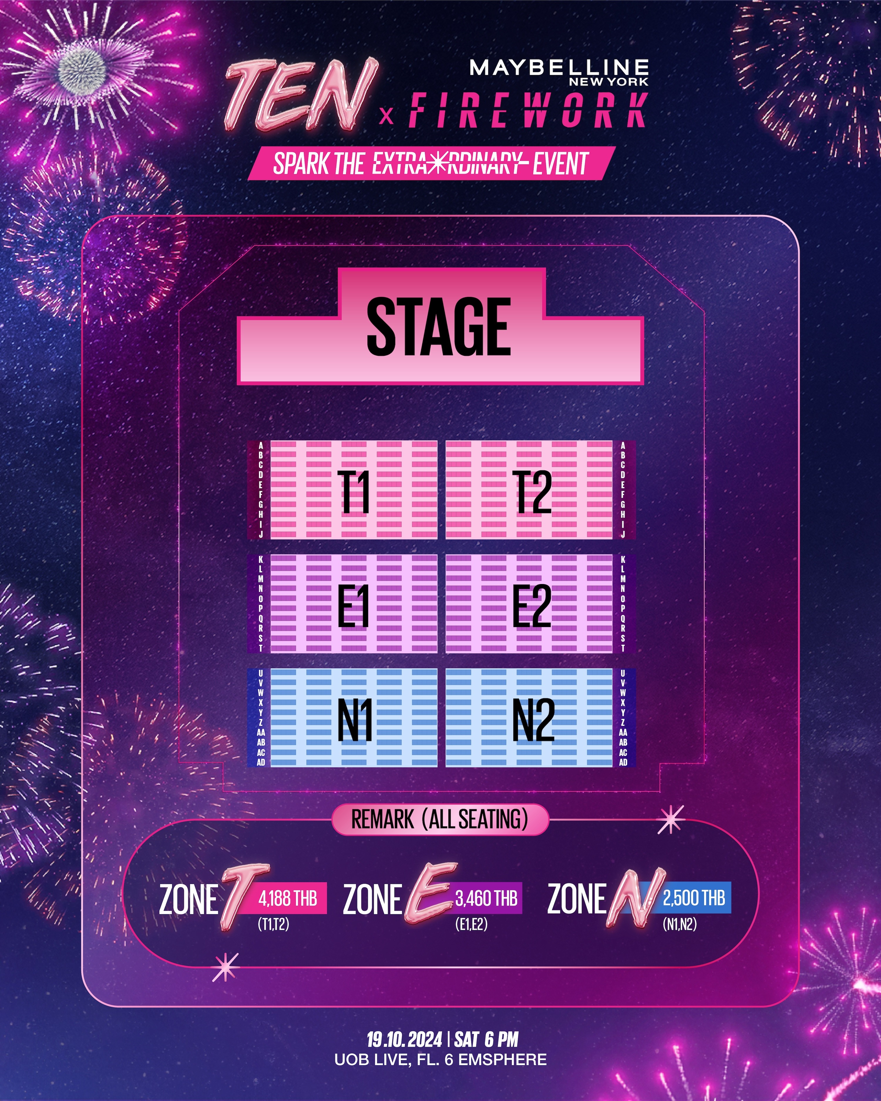 TEN X FIREWORK Spark The Extraordinary Event - Ticketmelon