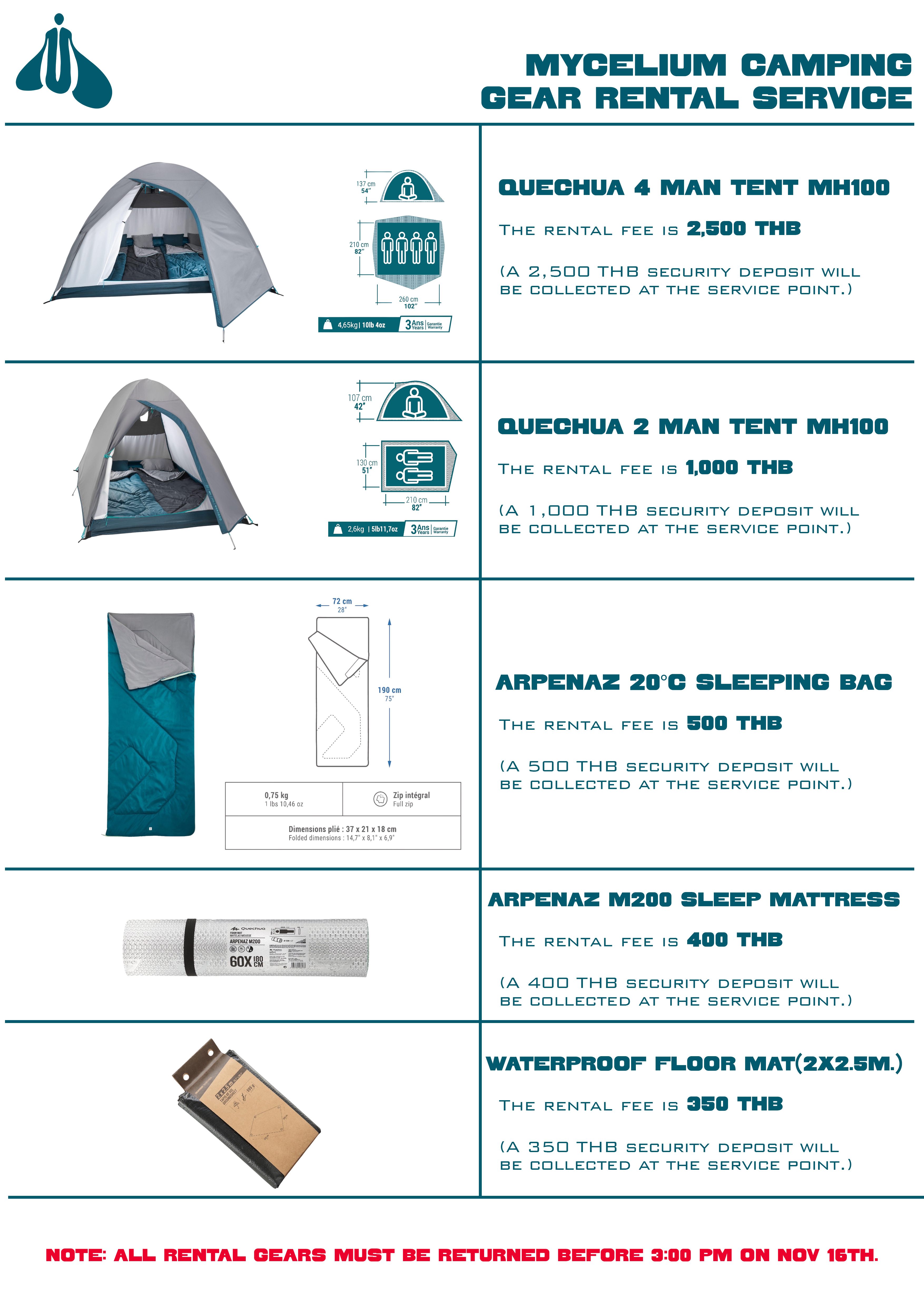 Mycelium Festival 2025 - Camping Gear Rental - Ticketmelon