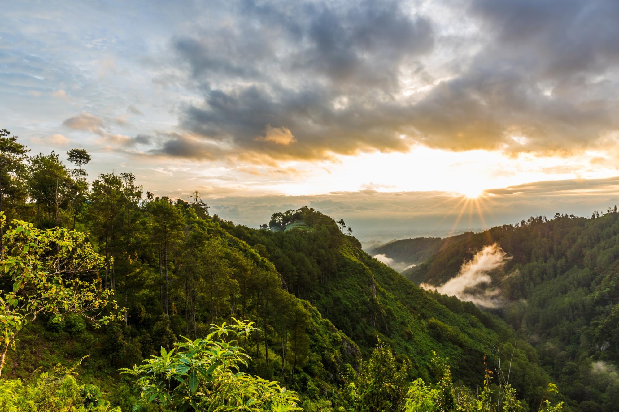 Bandung-Indonesia mặt trời mọc