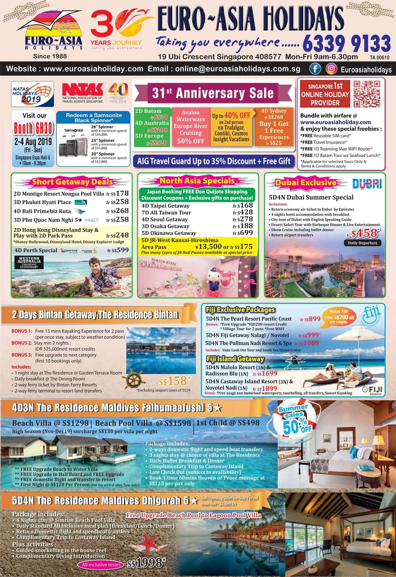 Euro Asia Holidays Brochures