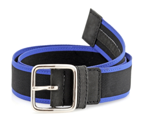 Black & Blue Leather Belt for Men  Online