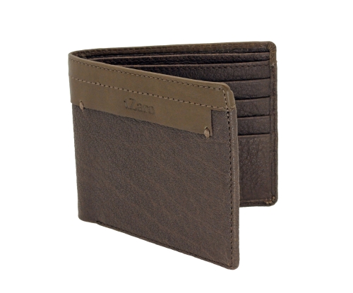 Brown Colour Bifold leather wallet online  
