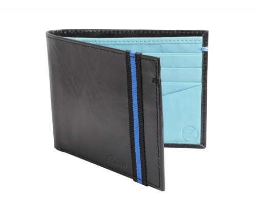 Buy Bifold Stunning turquoise & black weather wallet online