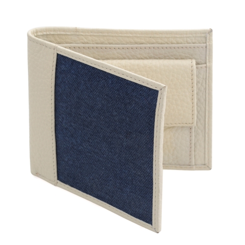 Bifold Canvas Genuine Leather Wallet for Men's Online