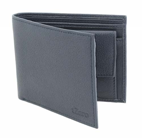 Navy Blue Color Bifold Leather Wallet Online