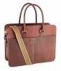 tan brown leather laptop bag