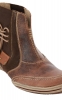 Textured Brown Crazy Horse Genuine Leather Boots Online