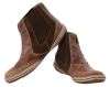 Textured Brown Crazy Horse Genuine Leather Boots Online