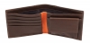 Tan Orange Bifold Canvas Genuine Leather Wallet Online