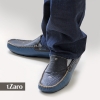 Men's Blue Black Genuine Leather Driving Shoes Online