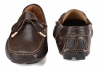 Chocolate Color Leather Driving Shoes