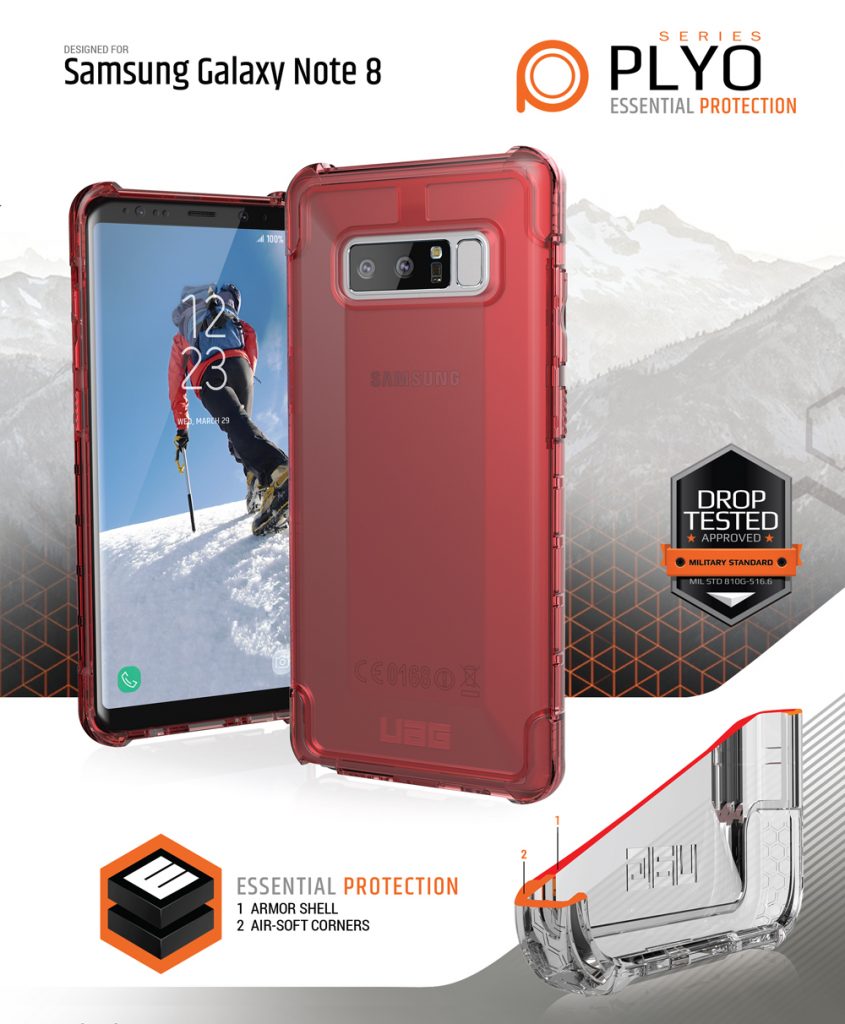 Ốp lưng Samsung Galaxy Note 8 UAG PLYO - ICE 2 Op lung Samsung Galaxy Note 8 UAG Plyo CRIMESON note 8 plyo bengovn 1