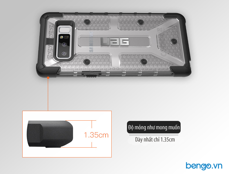 Ốp lưng Samsung Galaxy Note 8 UAG Plasma - Citron 6 Op lung UAG Samsung Galaxy Note 8 mong nhe Plasma bengovn 1