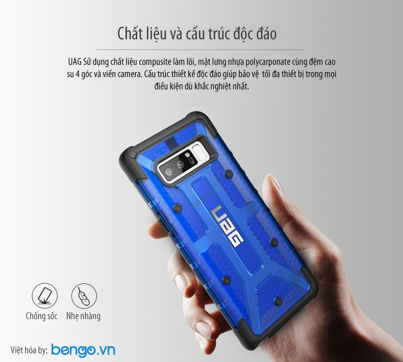 ỐP LƯNG SAMSUNG GALAXY NOTE 8 PLASMA SERIES (CITRON) 8 Op lung UAG Samsung Galaxy Note 8 vat lieu compusite Plasma bengovn